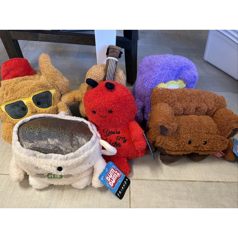 Bum Bumz Friends TV Show Exclusives Rare Complete Set of 6 NWT Plush 2024